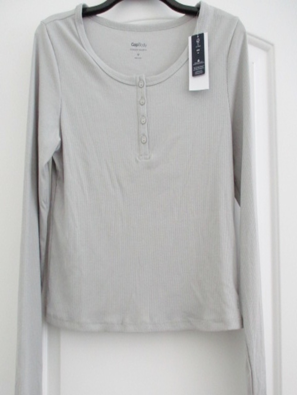 GAP BODY - GapBody Women's Long-Sleeve Rib Pajama Top - M